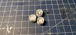 1:64 scale JDM custom rims and hubs