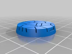 25mm base Cracked paving with magnet holes (1-16)