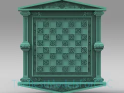 3D Model STL File for CNC Router Laser & 3D Printer Greek Lion Chess