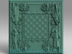 3D Model STL File for CNC Router Laser & 3D Printer Knight Chessboard