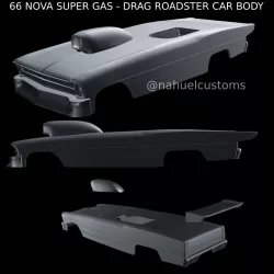 66 NOVA SUPER GAS - DRAG ROADSTER CAR BODY