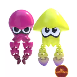 Articulated Octoling and Squidling