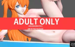 ASUKA SIT POOL NAKED NUDE NFSW SEXY GIRL EVANGELION 3D PRINT