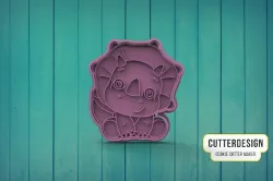 Baby Triceratops Dinosaur Baby Cute Dinosaur Friends Cookie Cutter M3
