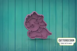 Baby Triceratops Dinosaur Cute Dinosaur Friends Cookie Cutter M1
