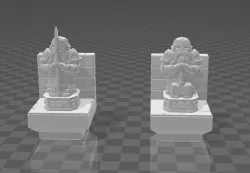 Basic dwarven halls statues (Dungeon Blocks compatible)