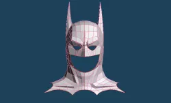 BATMAN 1989 BATMAN COWL LOW POLY