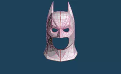 BATMAN BEGINS (2005) BATMAN COWL LOW POLY