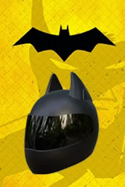 Batwing Ears for motorcycle helmet / Orejas de BATMAN para casco de motocicleta / BATMAN Ears for motorcycle helmet