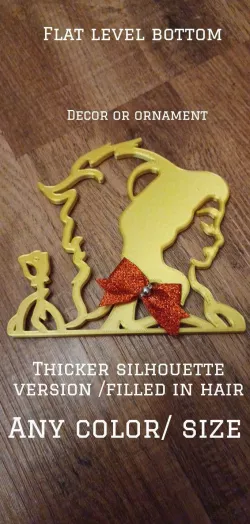 Beauty and The beast Ornament / decor / Cake Topper
