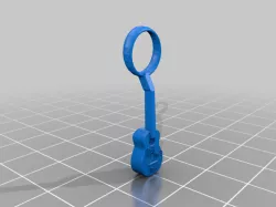 Best Dad Ever Guiter Keychain