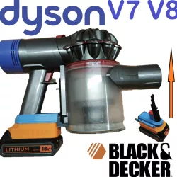 BLACK ET DECKER on DYSON V7 and V8