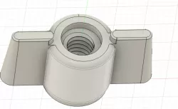 Butterfly washer nut M6