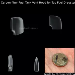Carbon fiber Fuel Tank Vent Hood for Top Fuel Dragster