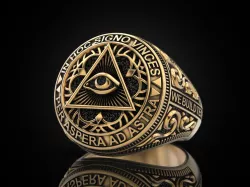 Classical Masonic ring