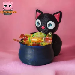 Cute Halloween Bat Candy Container ( No Support )