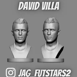 DAvid Villa - Soccer Bust