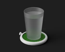 Dragon Radar drink coaster from dragon ball