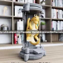 Dragonite in the lab from pokemon