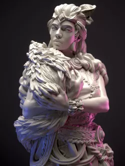 Druid female with her pet