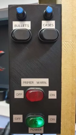 Electronics control box for case/bullet feeder