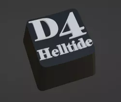 ESC Diablo 4 Keycap Helltide for mechanical keyboard, digital file .stl for 3D printing resin
