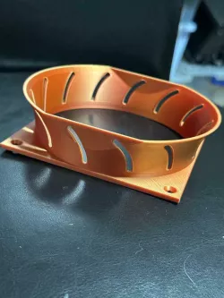 Fan Cowl With Vents two sides cut for clearance