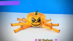 Flexi Halloween Pumpkin Spider