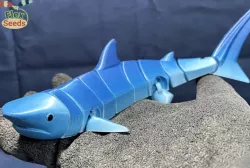 Flexi Tiger Shark (print-in-place)