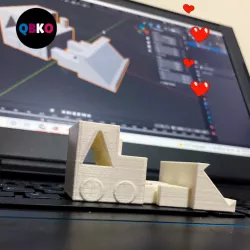 Flexi tractor (STL file for 3d printing).