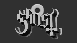 Ghost Band Logo (Pendant - Earring)