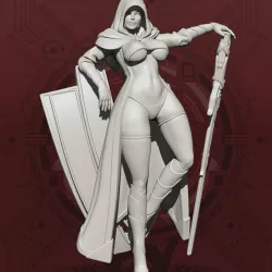 Glamorous Machine Mage Mese - Gear Pinup Display Model 