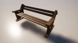 HO station bench (1/87)