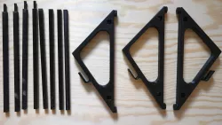 Holder for window solar system