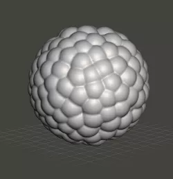irregular-organic sphere / beryllium sphere