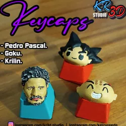 KEYCAPS - PEDRO PASCAL - GOKU - KRILIN