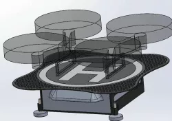 landing strip / Heliport / Stand for helicopter & RC drone