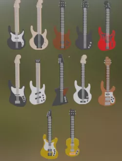LEGO Bass Guitar Collection