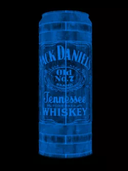 Litho Can Jack Daniel's Barrel Negative.