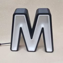 M LETTER M LAMP DESIGN