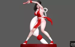 MAI SHIRANUI 4 SEXY GIRL KOF GAME ANIME CHARACTER KING OF FIGHTERS 3D PRINT