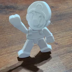 Mario bros articulated plane