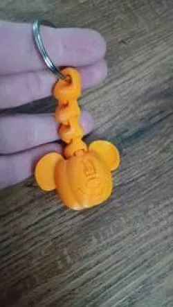 Mickey mouse Jack o lantern Flexi Keychain/ Fall Pumpkin decor / Mickey keychain / Pumpkin / Flexi fidget Fall decor