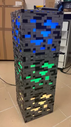 Minecraft Lamp stackable and expandable