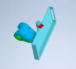 Mobile support for motorcycle or bike handlebars
