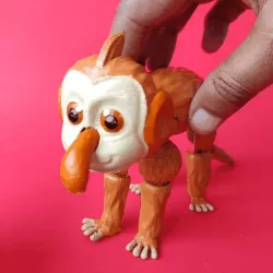 Monkey With Long Nose - Flexi Articulated Design