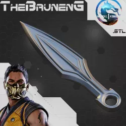 Mortal Kombat 1 MK12 Scorpion kunai spear weapon [3D print file]