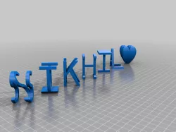 My Customized Dual Letter Blocks Illusion Customizer