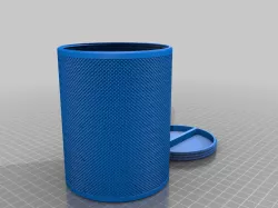 My Customized Knurled Flush Screw Lid Container -