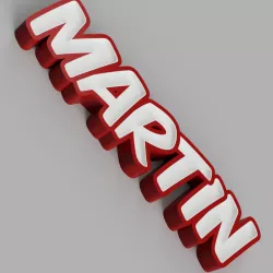 NAMELED MARTIN - LED LAMP WITH NAME